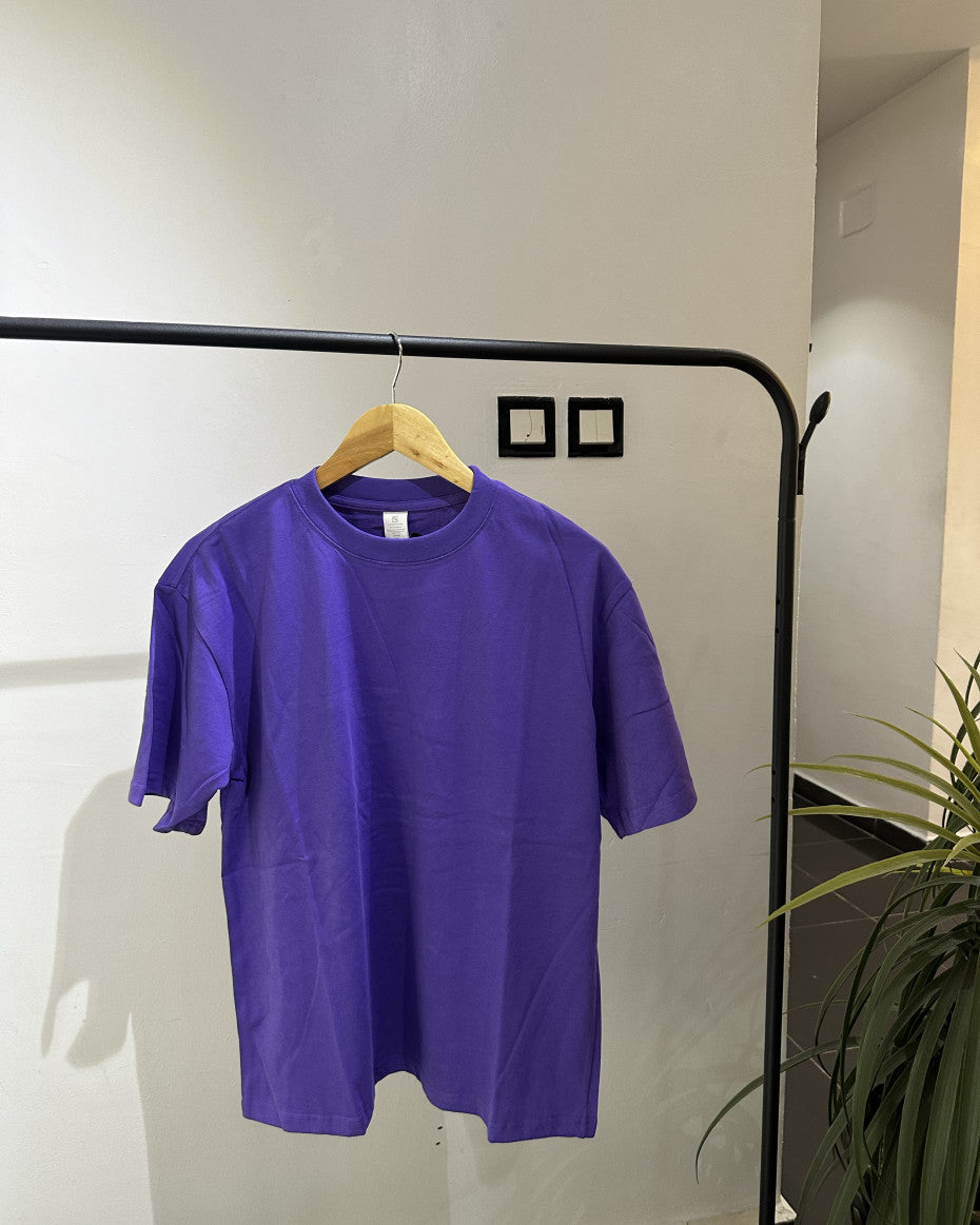 Purple Plain Tee-M