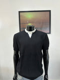 V-notch knit polo