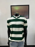 V-notch knit polo