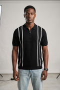 Quarter zip knit polo