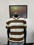 V-notch knit polo